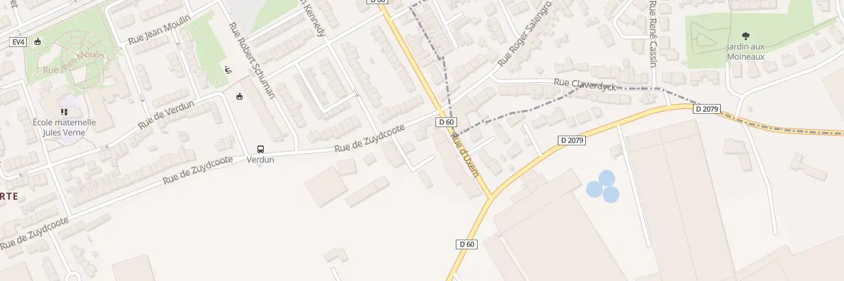 Plan du 1034 Rue de Zuydcoote à Dunkerque