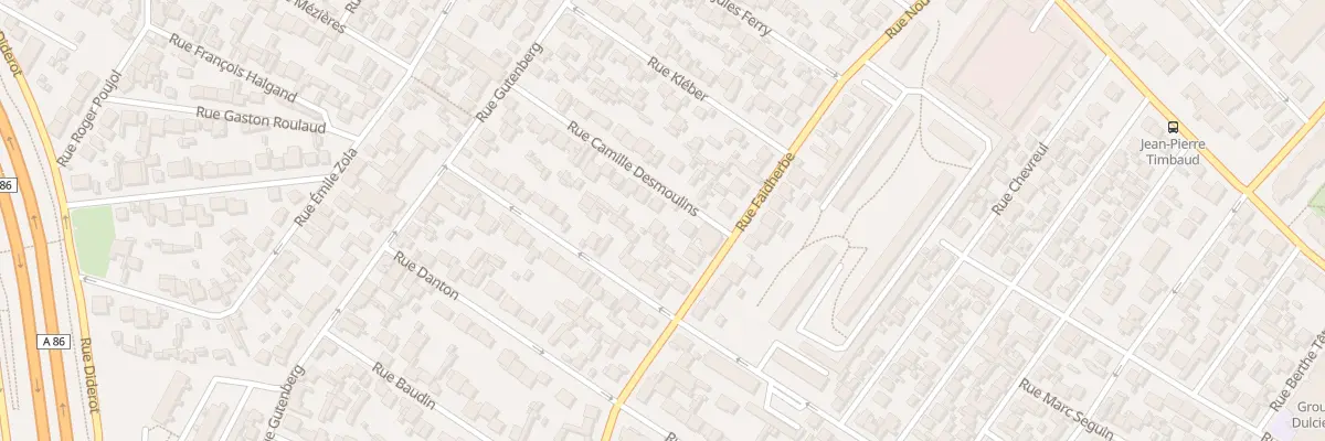 Plan du 7 Rue Camille Desmoulins à Drancy