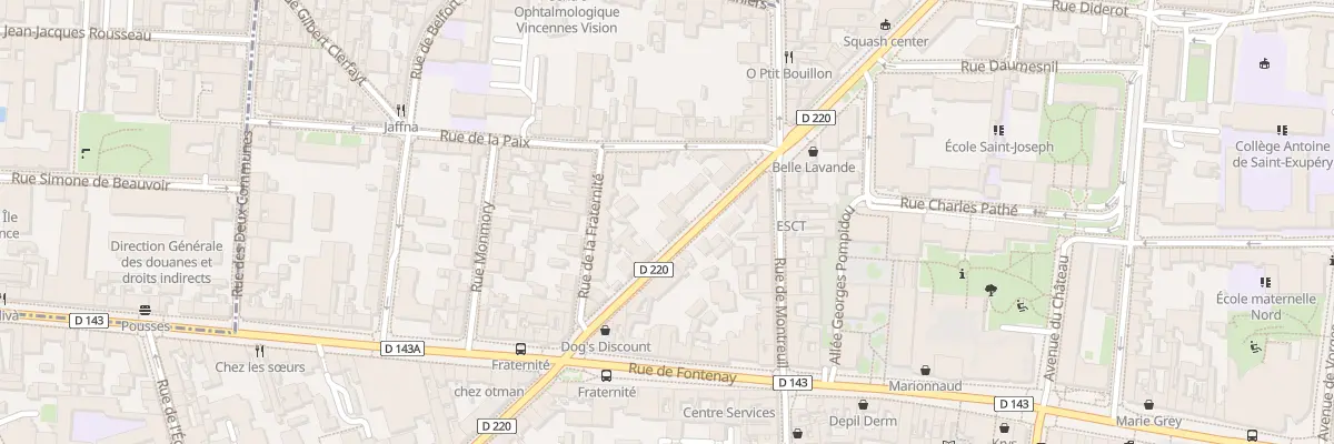 Plan du 63 Av de la République à Vincennes