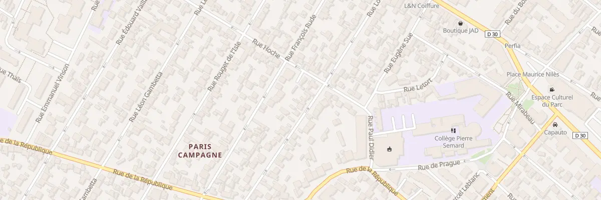 Plan du 8 Rue Lamartine à Drancy
