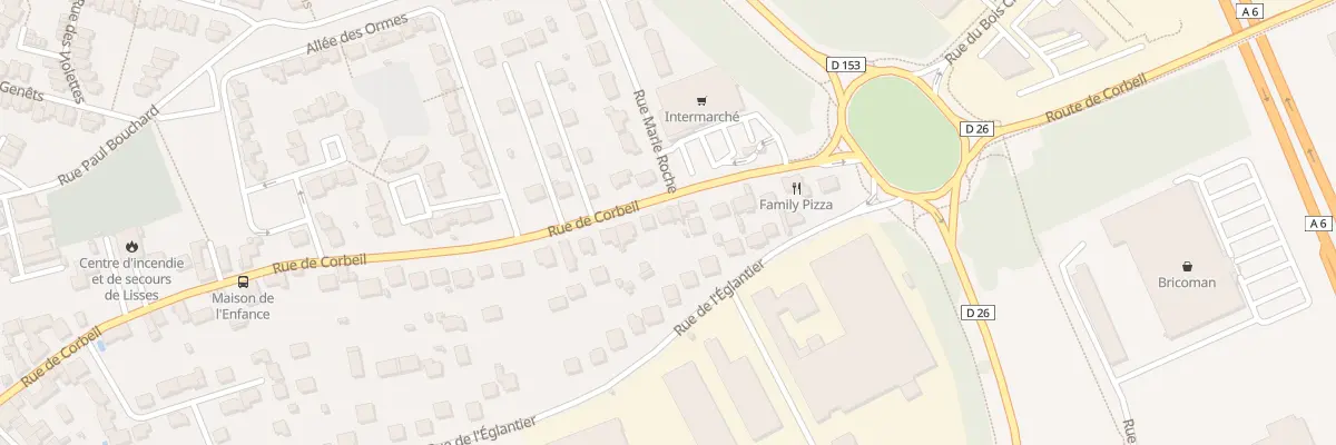 Plan du 90 Rue de Corbeil à Lisses