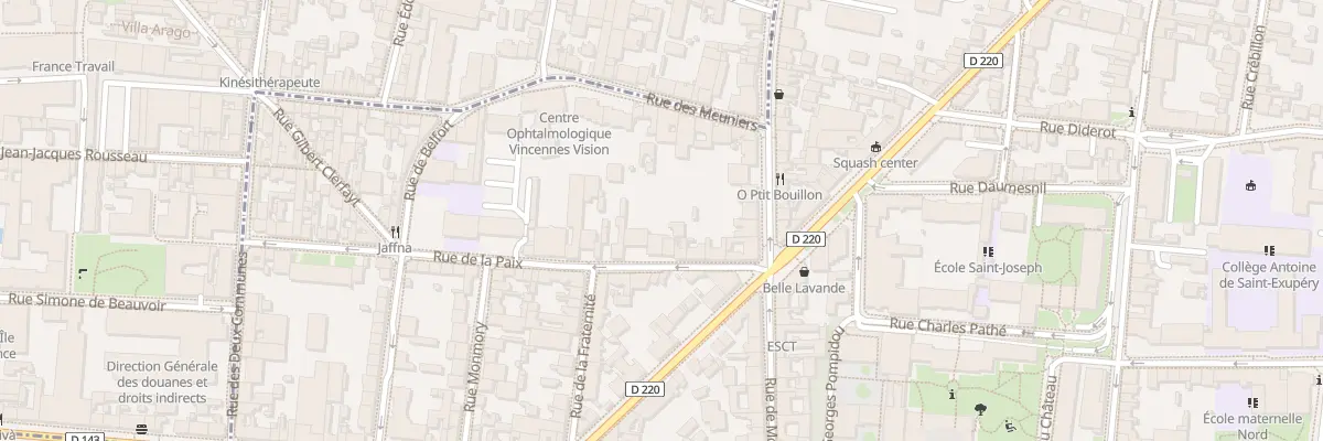 Plan du 6B Rue de la Paix à Vincennes