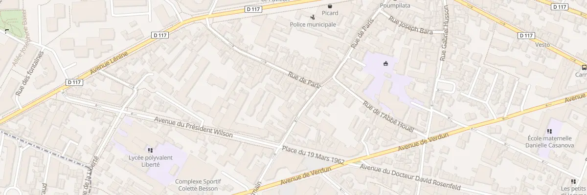 Plan du 8 Rue Saint - Germain à Romainville