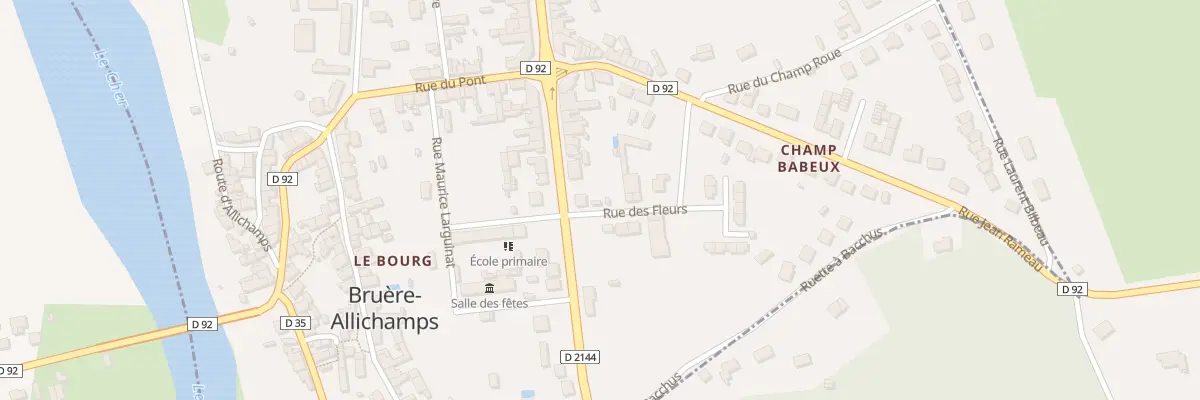 Plan du 15 Av de Saint-amand à Bruère-Allichamps