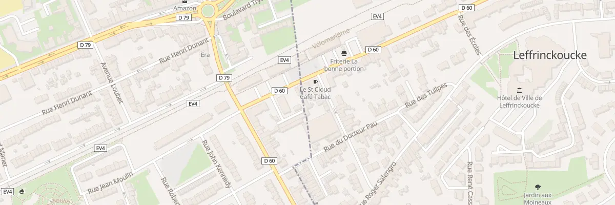 Plan du 1 Rue des Anciens Combattants à Leffrinckoucke