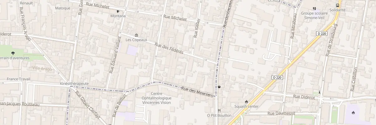 Plan du 9 Rue des Fédérés à Montreuil