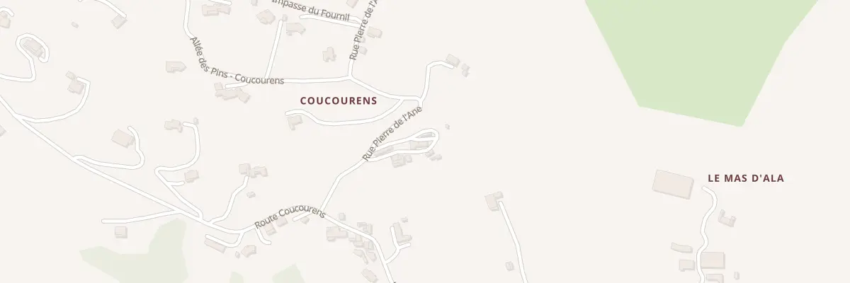 Plan du 33 Coucourens à Bout-du-Pont-de-Larn