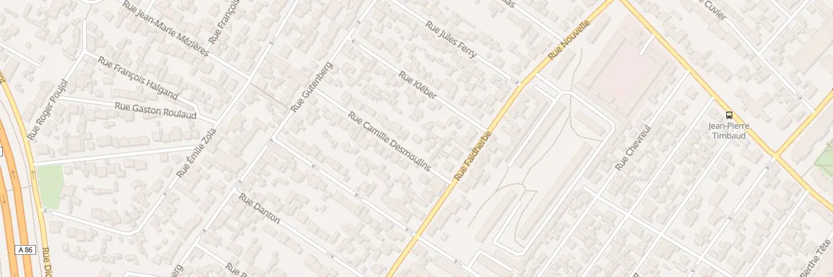 Plan du 10 Rue Camille Desmoulins à Drancy