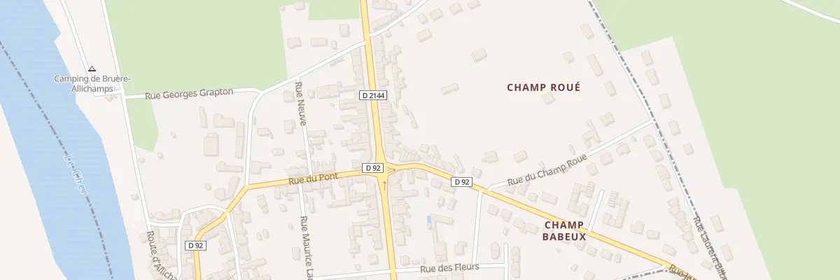 Plan du 3 Rue Jean Rameau à Bruère-Allichamps