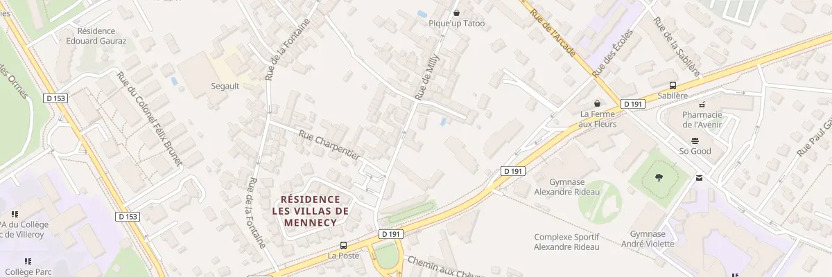 Plan du 25 Rue de Milly à Mennecy