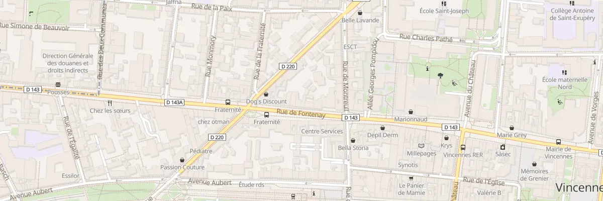 Plan du 186 Rue de Fontenay à Vincennes