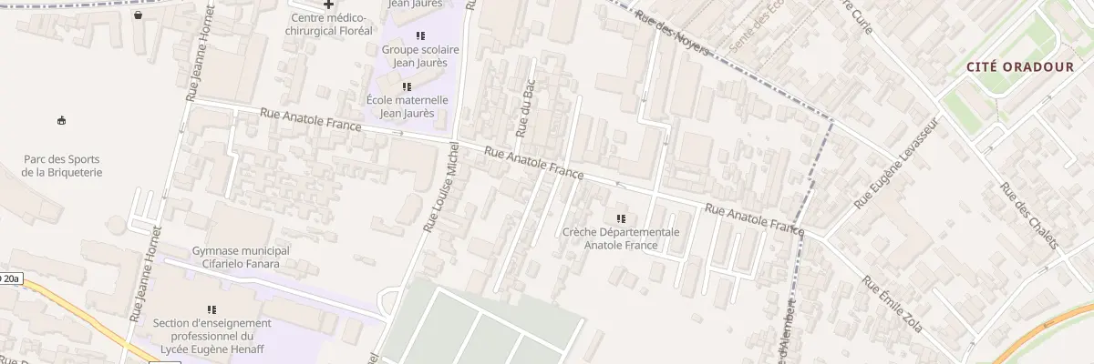 Plan du 60 Rue Anatole France à Bagnolet