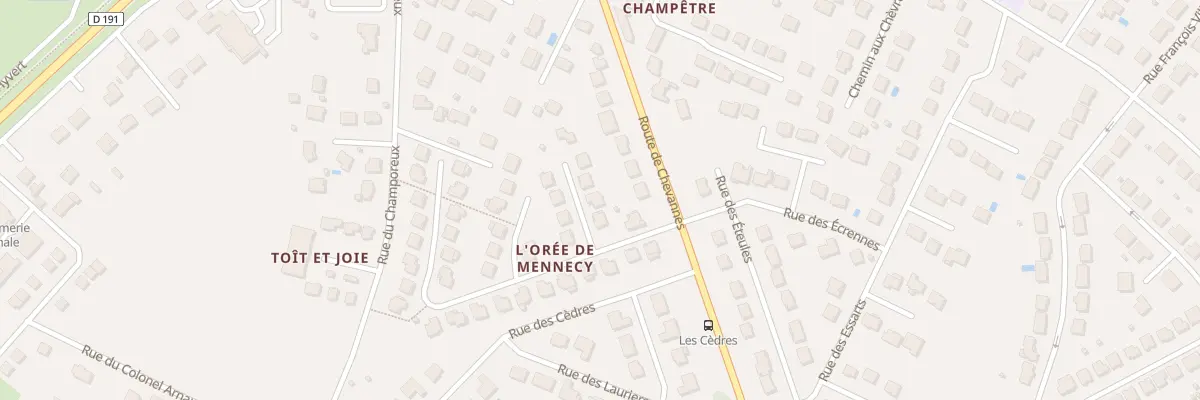 Plan du 6 Rue des Mélèzes à Mennecy
