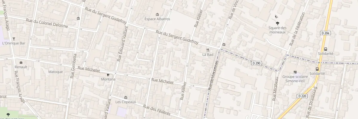 Plan du 82B Rue Kléber à Montreuil