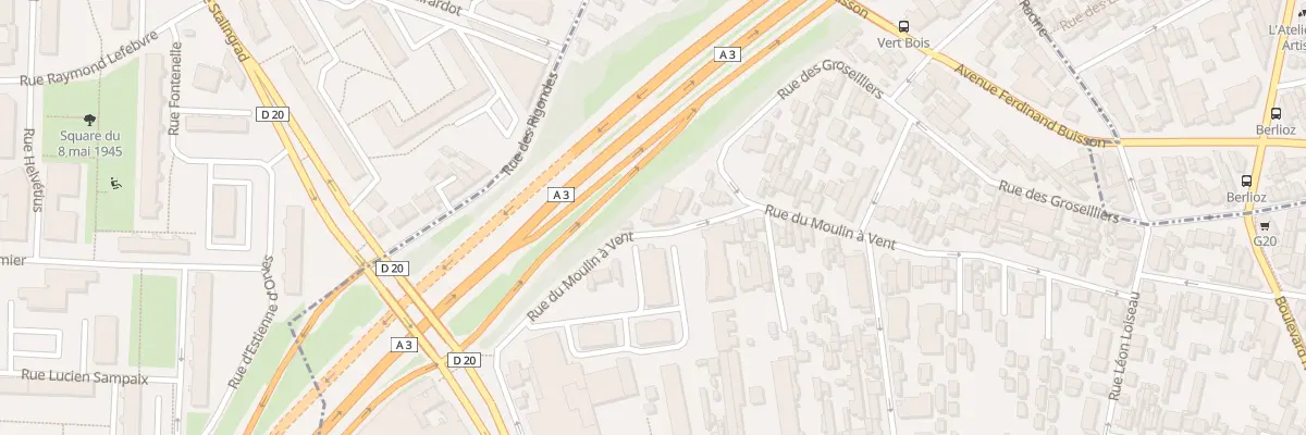 Plan du 29 Rue du Moulin a Vent à Montreuil
