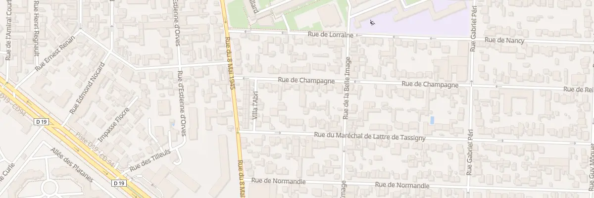 Plan du 18 Rue de Champagne à Maisons-Alfort
