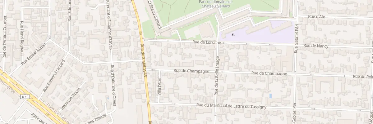 Plan du 17 Rue de Champagne à Maisons-Alfort