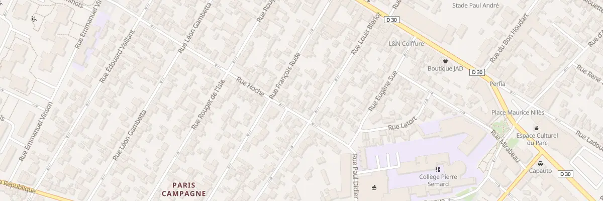 Plan du 20 Rue Hoche à Drancy