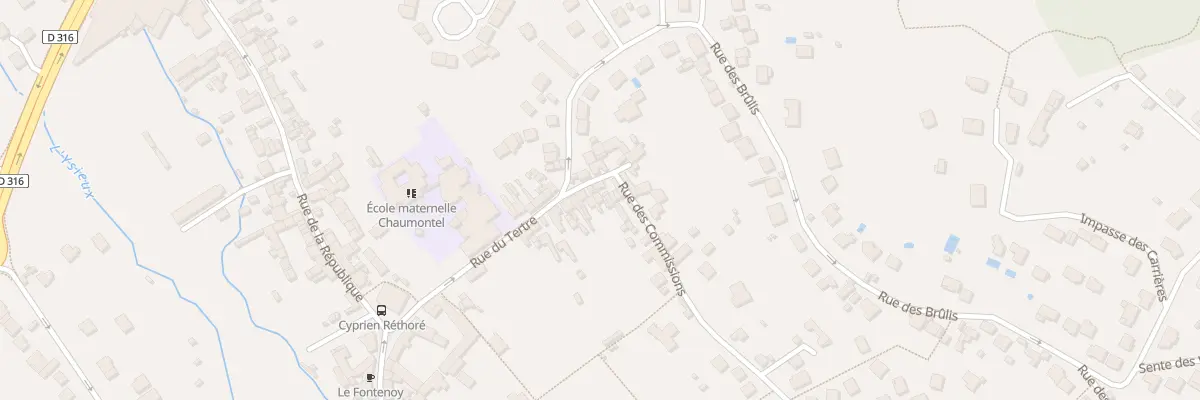 Plan du 22 Rue du Tertre à Chaumontel