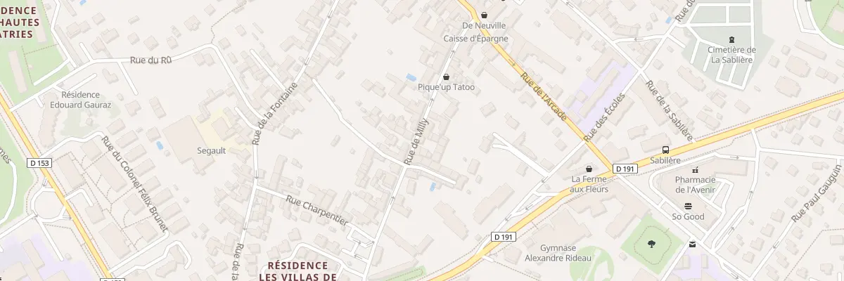 Plan du 17 Rue de Milly à Mennecy