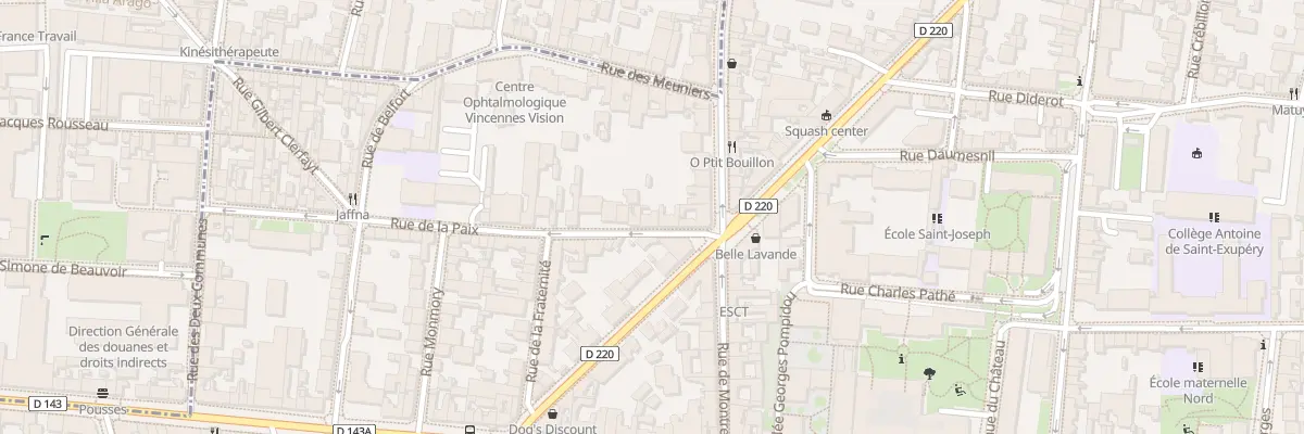 Plan du 4B Rue de la Paix à Vincennes