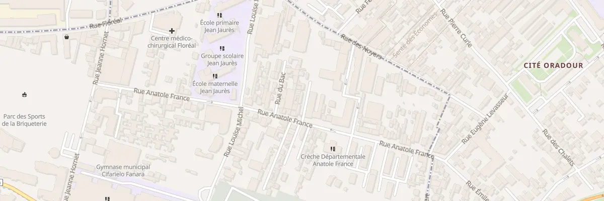 Plan du 83C Rue Anatole France à Bagnolet