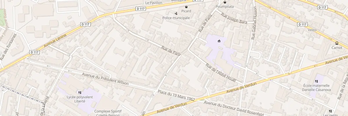 Plan du 2 Rue Saint - Germain à Romainville