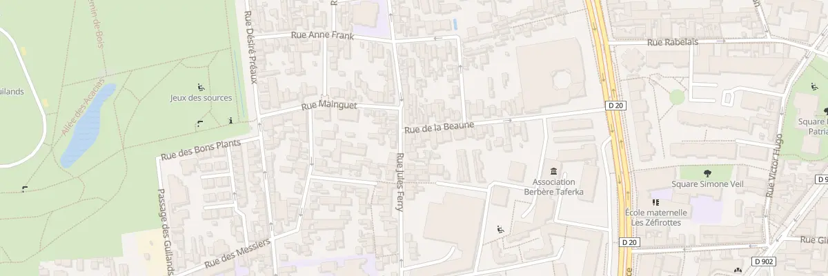 Plan du 47 Rue de la Beaune à Montreuil