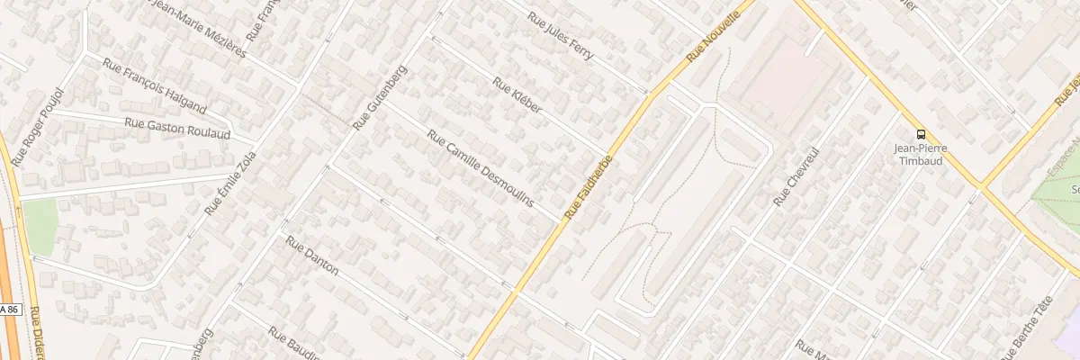 Plan du 6 Rue Camille Desmoulins à Drancy