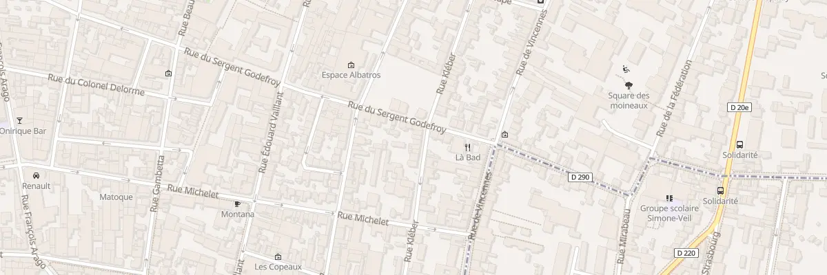 Plan du 74 Rue Kléber à Montreuil