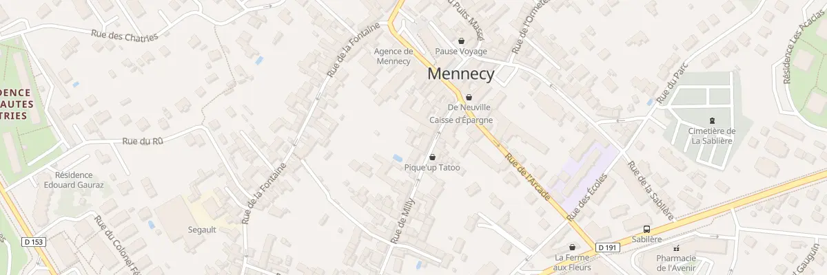 Plan du 8 Rue de Milly à Mennecy