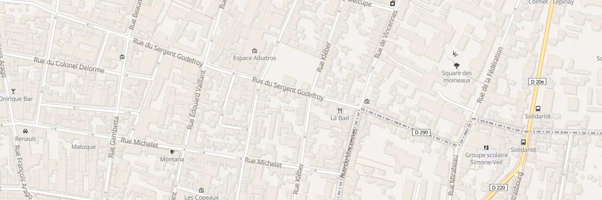Plan du 72 Rue Kléber à Montreuil