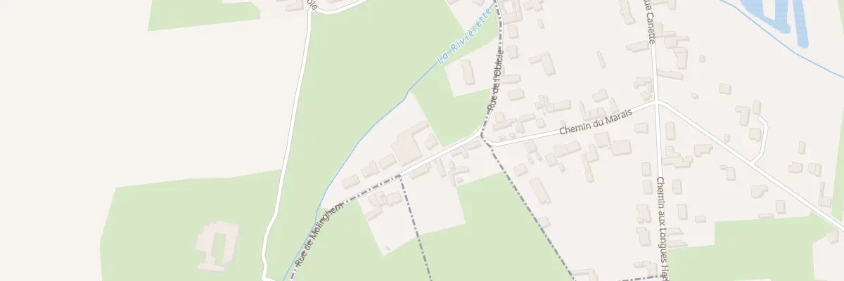 Plan du 570 Rue de l’Oblois à Mazinghem