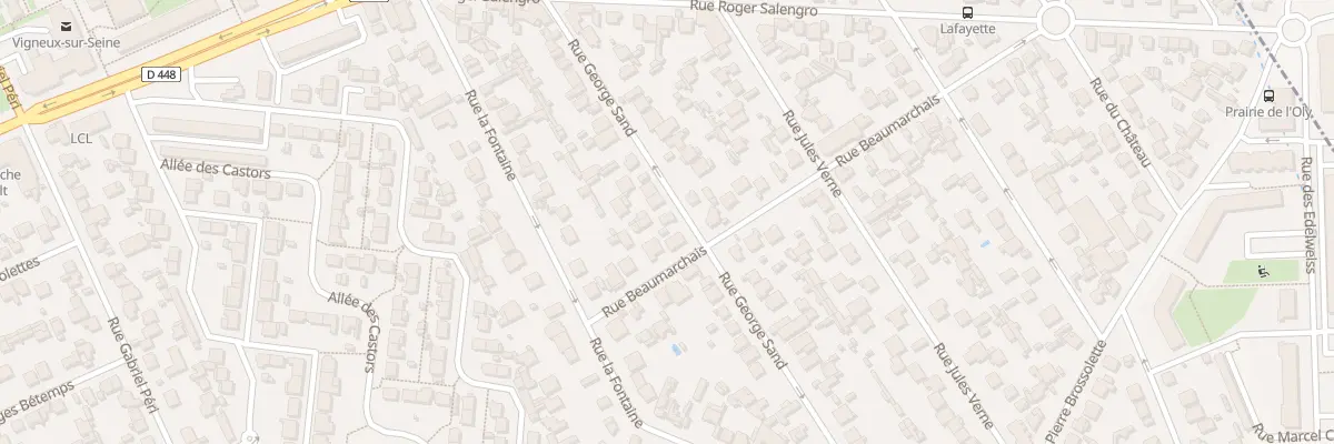 Plan du 30 Rue George Sand à Vigneux-sur-Seine