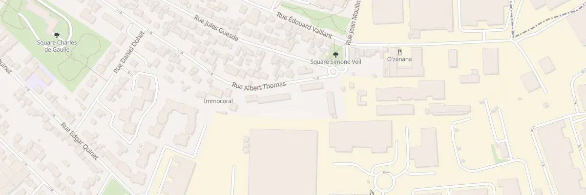 Plan du 62 Rue Albert Thomas au Bourget