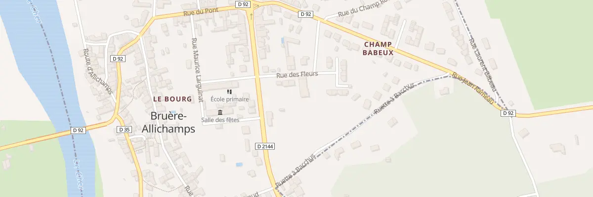 Plan du 6 Rue des Fleurs à Bruère-Allichamps