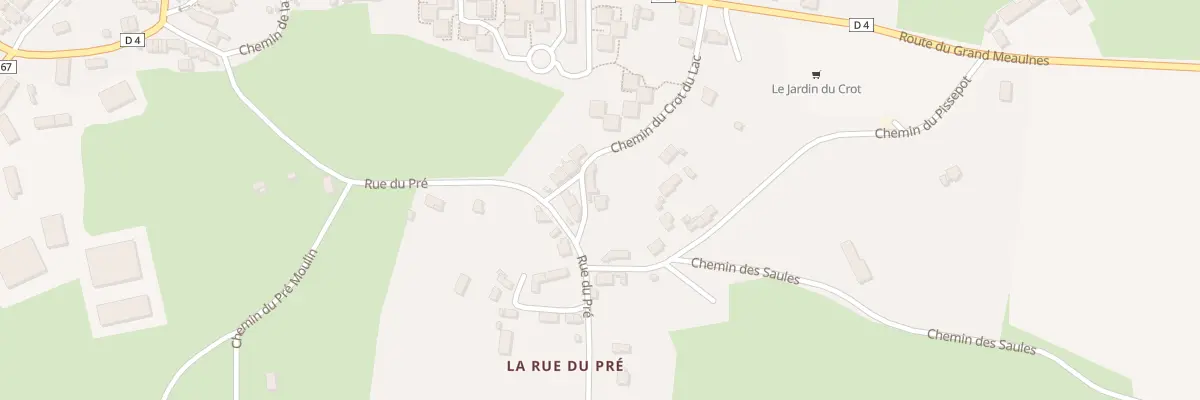 Plan du 4 Che du Crot du Lac à Vesdun