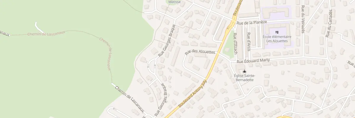 Plan du 17 Rue des Alouettes à Aurillac