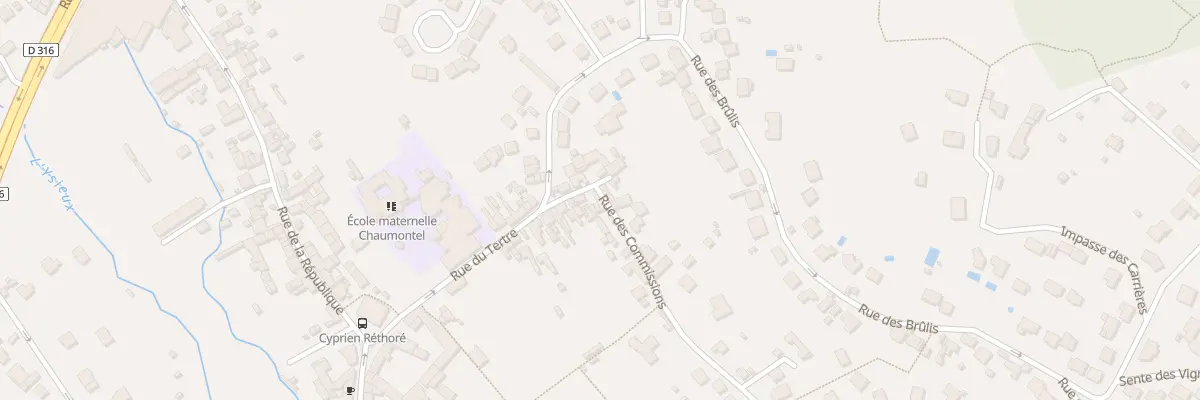 Plan du 2 Rue des Commissions à Chaumontel