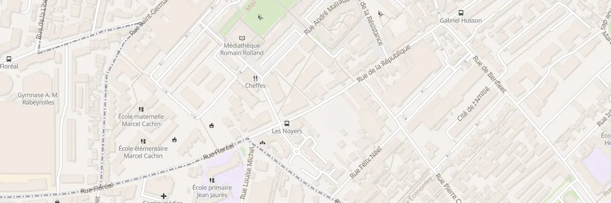 Plan du 144 Rue de la République à Romainville
