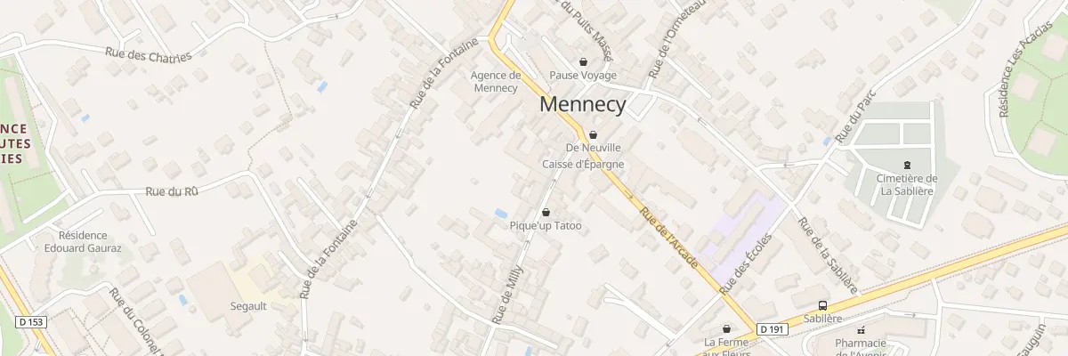 Plan du 6 Rue de Milly à Mennecy