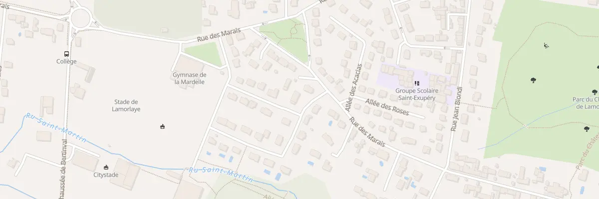 Plan du 4 All Le Clos Saint Martin à Lamorlaye