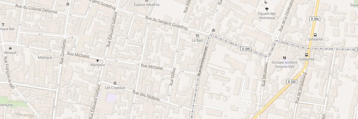 Plan du 93 Rue Kléber à Montreuil