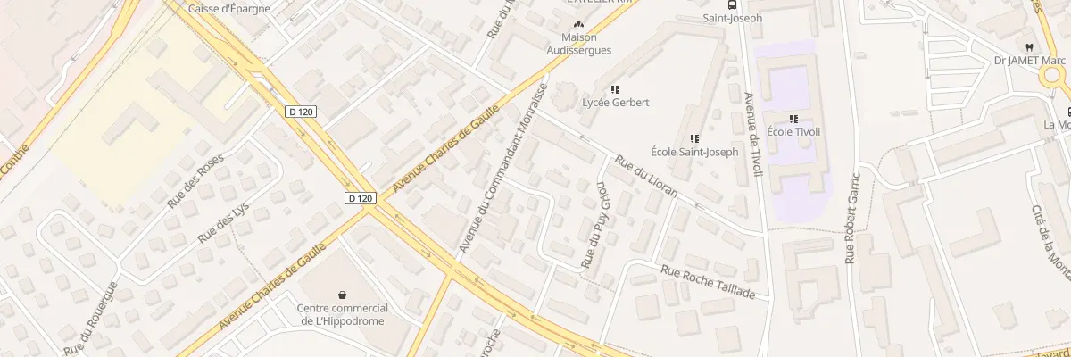 Plan du 5 Rue de l’Elanceze à Aurillac