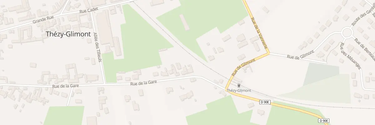 Plan du 43 Rue de la Gare à Thézy-Glimont