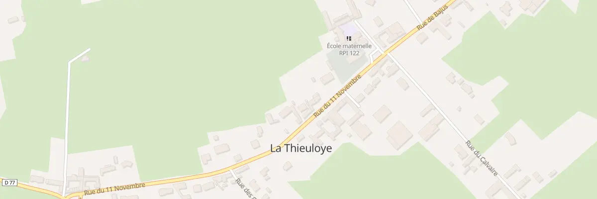 Plan du 16 Rue du Onze Novembre à La Thieuloye
