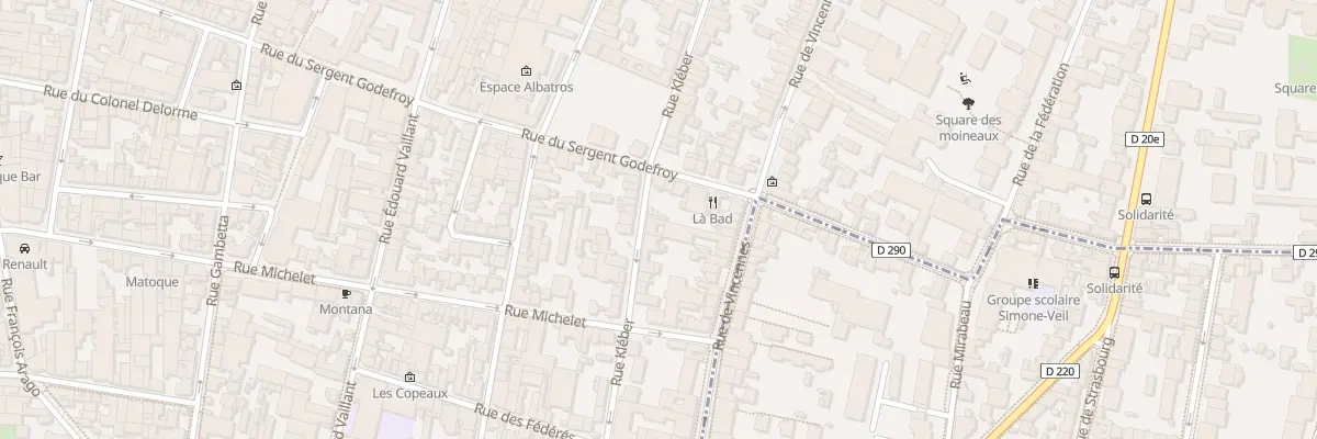 Plan du 85 Rue Kléber à Montreuil