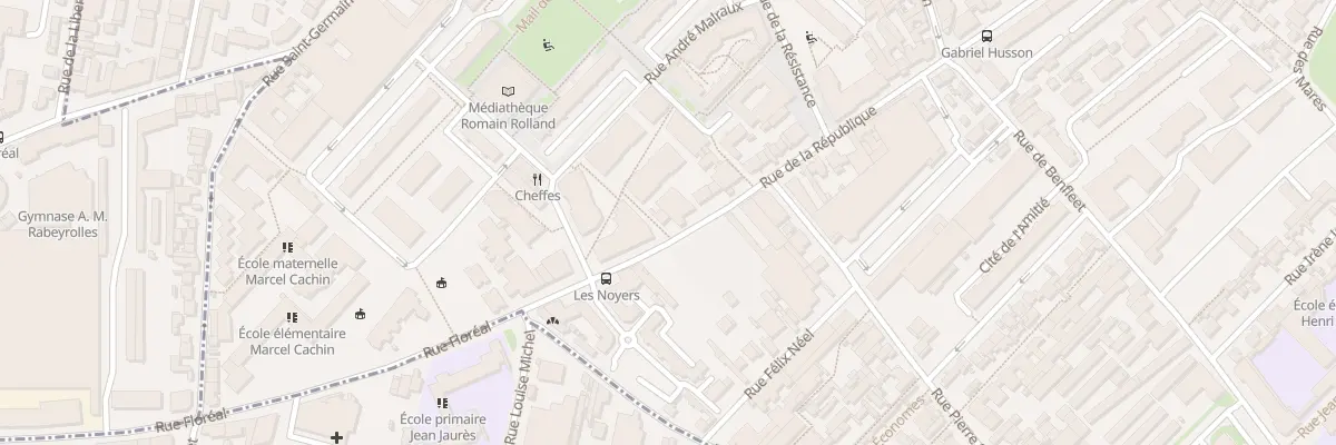 Plan du 136 Rue de la République à Romainville