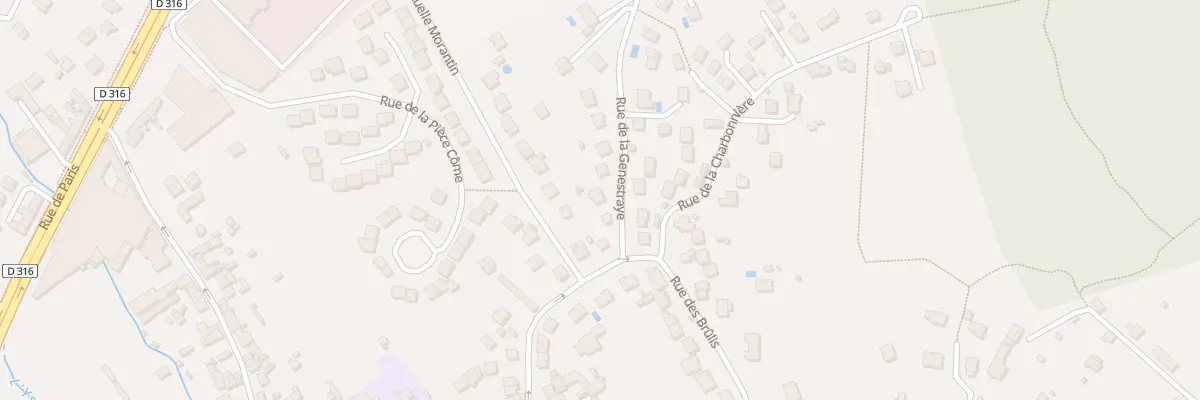 Plan du 3 Rue de la Genestraye à Chaumontel