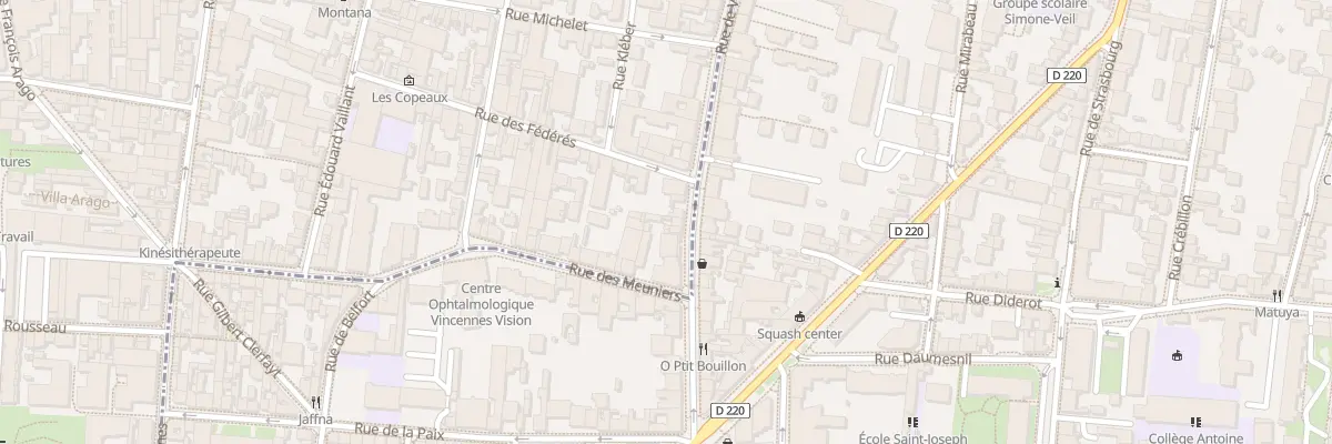 Plan du 144 Rue de Vincennes à Montreuil
